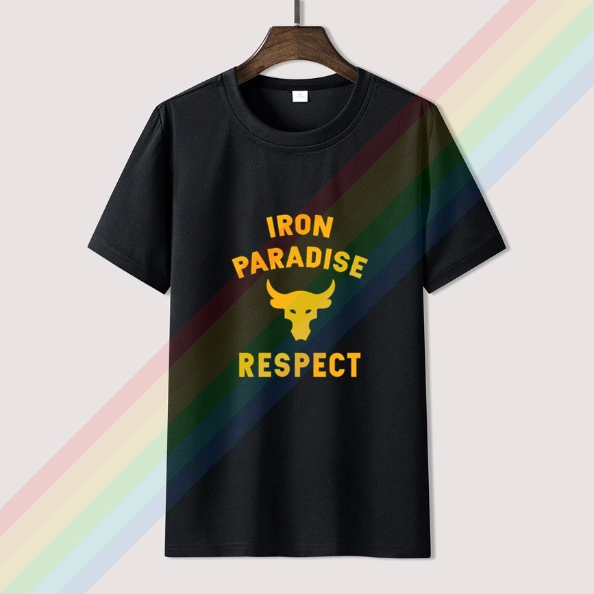 

Iron Paradise Respect Brahma Bull Project - Rock T Shirt Limitied Edition Unisex Brand T-shirt Cotton Amazing Short Sleeve Tops