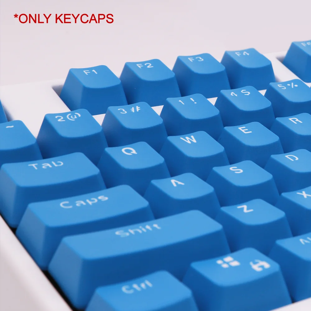 Mechanical Keyboard Keycaps Dark Blue OEM Profile Height 104 Keys for 60% 80% 104 Keyboard Anne Pro 2 GK61 SK61 PC Game
