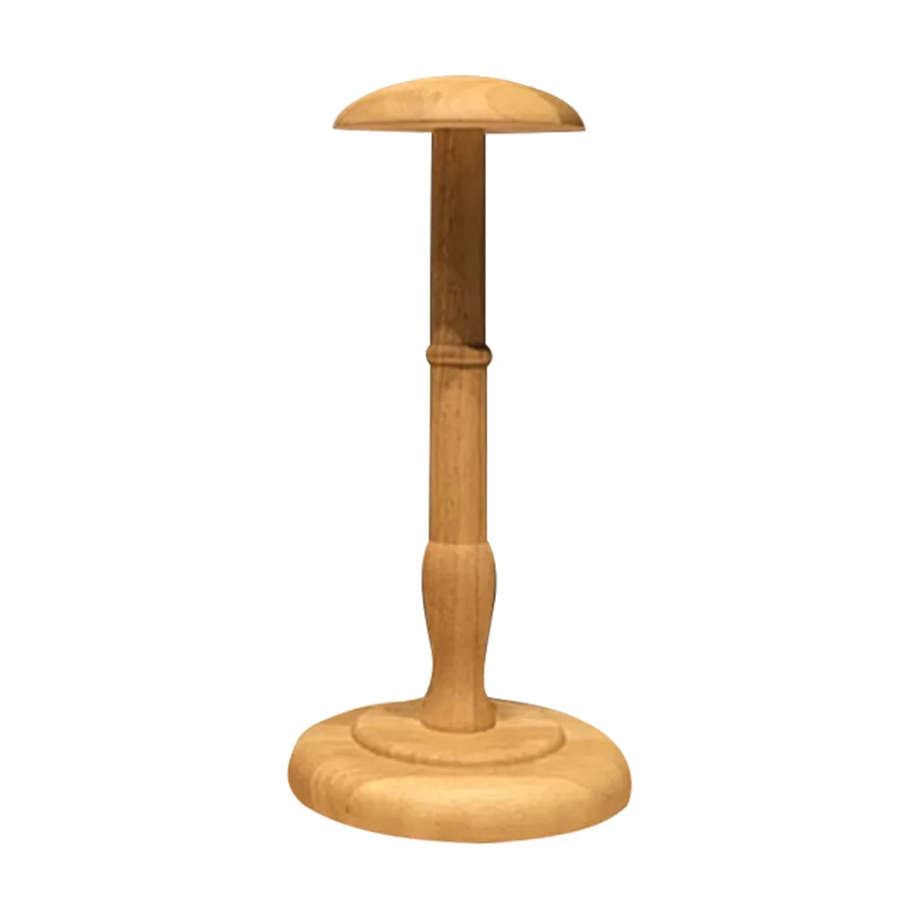 Деревянная подставка витрина для бейсболки берета парика|Стойки париков| |