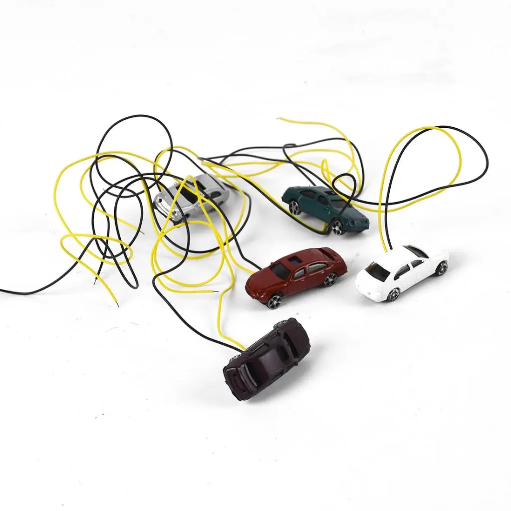 

5pcs Painted Model Cars 1:200 Z Buildings Parking Train Scenery Layout