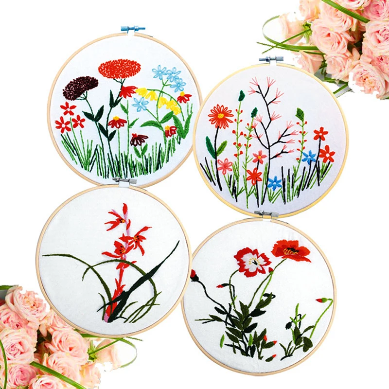 

Cross Stitch Machine Bamboo Frame Embroidery Hoop Ring Round Hand DIY Needle craft Household Sewing Tool