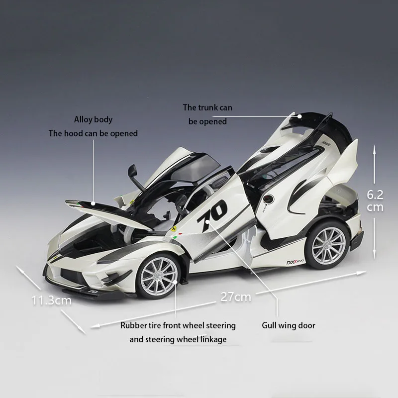 Bburago литая под давлением модель спортивного автомобиля FXX K EVO 1:18 из металлического сплава Высокая симуляция автомобилей с базой Игрушки для мальчиков подарки для мальчиков