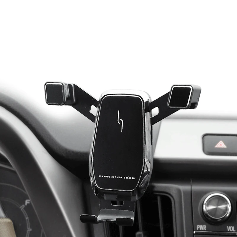 gravity car gps stand air vent mount clip clamp mobile phone holder support for toyota rav4 accessories 2015 2016 2017 2018 free global shipping
