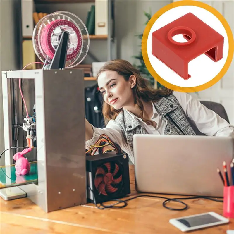 

6pcs Silicone Premium Block Protect Covers Heating Block Protect Covers for 3d Printer Industry Machine