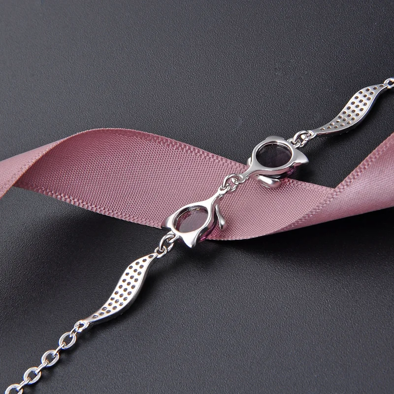 

Wholesale Bracelet for Women 18.5 cm S925 Sterling Silver Zircon Bracelet Ladies Fashion Jewelry Crystal Brand Quality Bracelet