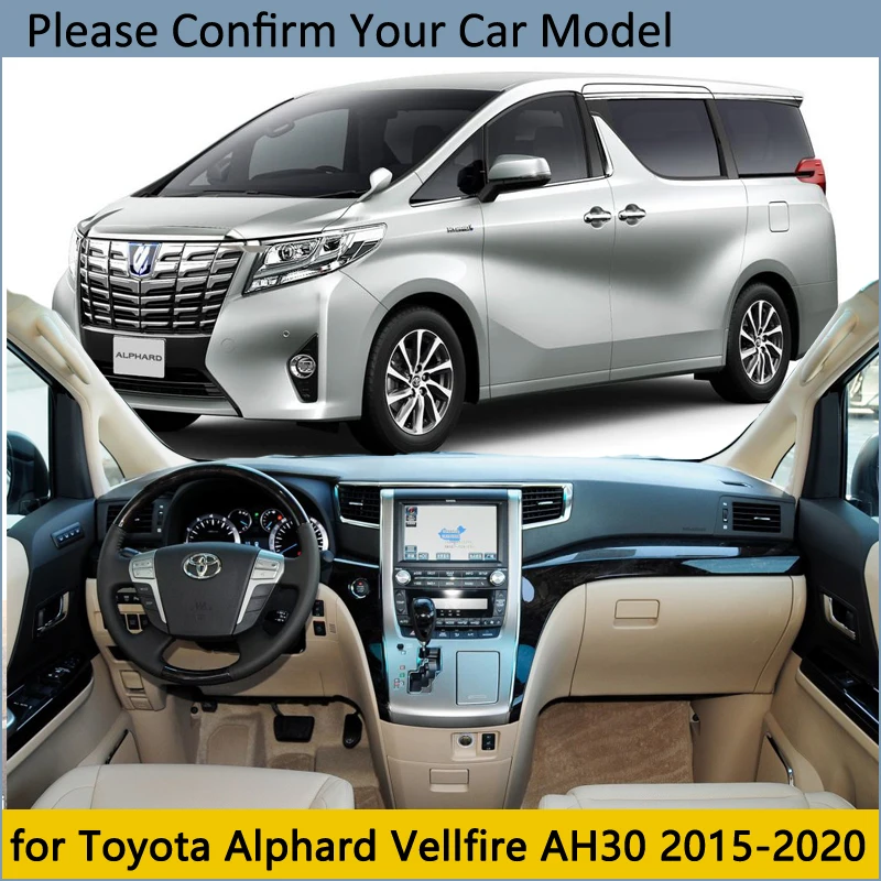 Защитная накладка на приборную панель для Toyota Alphard Vellfire 30 AH30 2015 ~ 2020 автомобильные
