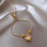 lovely heart charm bracelet for women top designer creativity luxury jewelry high quality temperament accessories wedding party
