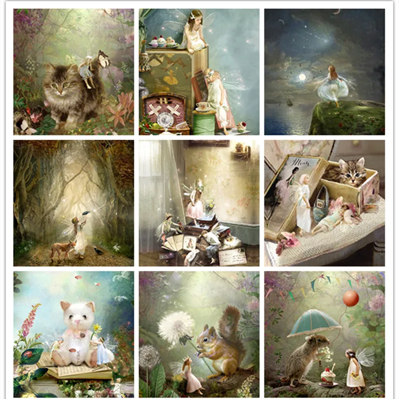 

Diamond Painting 5D Diamonds DIY Animal Cross Stitch Full Square Round Drill Embroidery Colorful Handmade Home Room Wall Decor