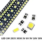 500 шт. SMD LED 2835 5730 чип 0,5 Вт 1 Вт 3 в 6 в 9 в 18 в 30 в бусины светильник свет 4000 к лм поверхностное крепление печатная плата светоизлучающая Диодная лампа