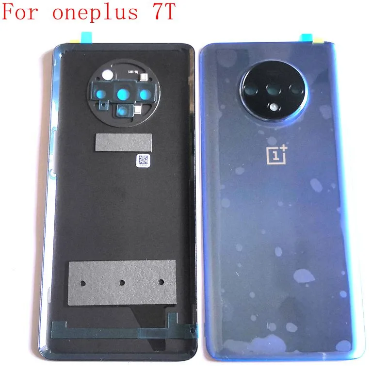 

Оригинальная Крышка батарейного отсека для oneplus 7T, задняя крышка корпуса для oneplus 7t HD1901 HD1903, задняя рамка, стекло с объективом камеры