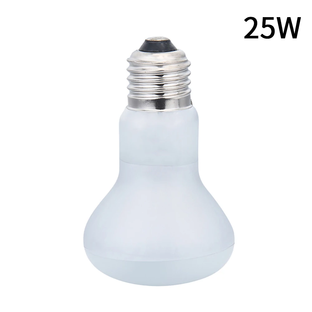 White 25W Мини-25/50/75/100 Вт лампа для рептилий обогреватель для рептилий E27 УФ дневной и ночной амфибия броши в виде ящерицы светящаяся черепашка светильник в виде змеи рептилий BulbLight - Цвет: White 25W