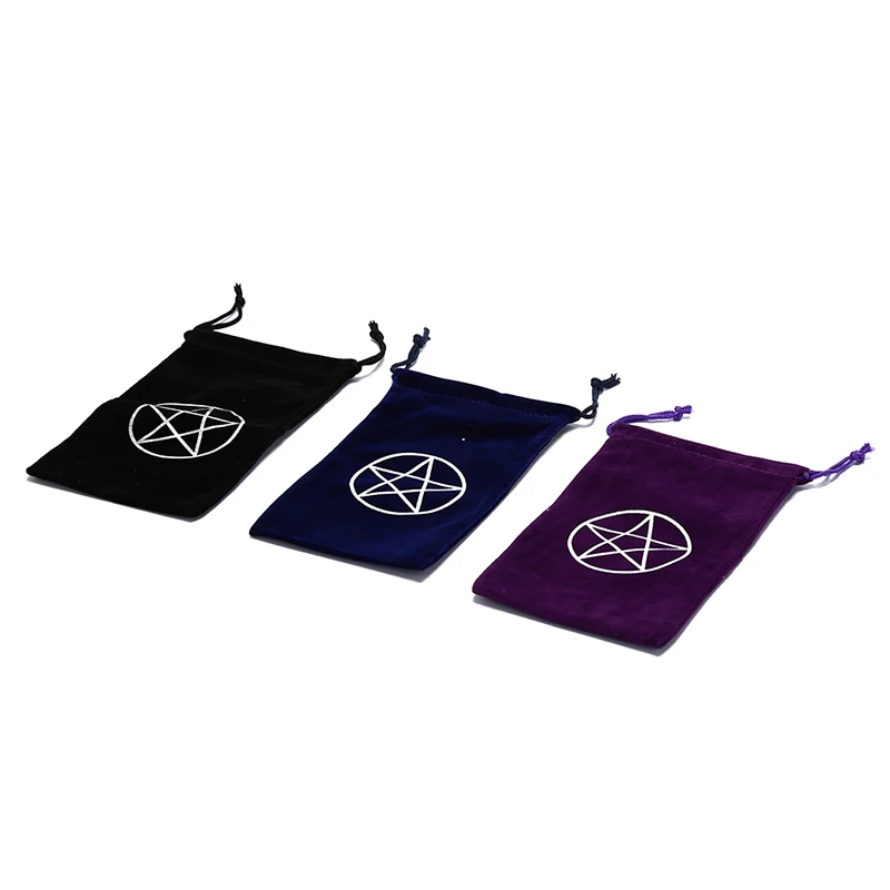 Бархатная сумка для хранения карт Таро шестиконечный звездный узор настольных