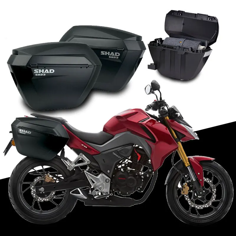 for HONDA CB190R CB 190 R SHAD SH23 Side Boxs+Rack Set Motorcycle Luggage Case Saddle Bags Bracket Carrier System