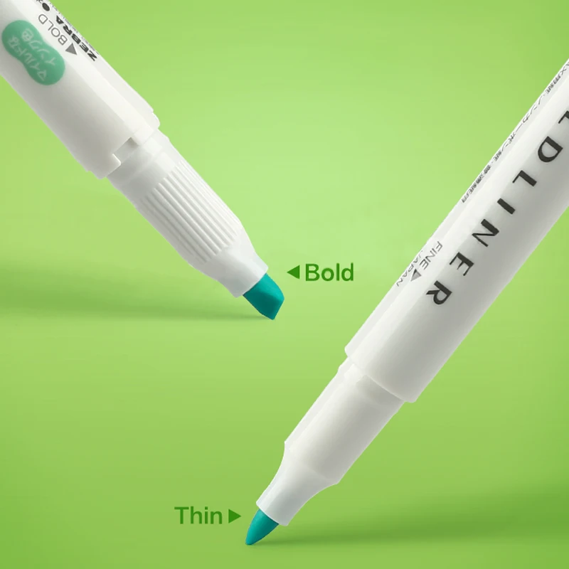 Топ Фирменные Зебра MildLiner текстовый маркер двухсторонний круглый носок/косой WKT7 3/5 цветов Absorted офисные и школьные принадлежности