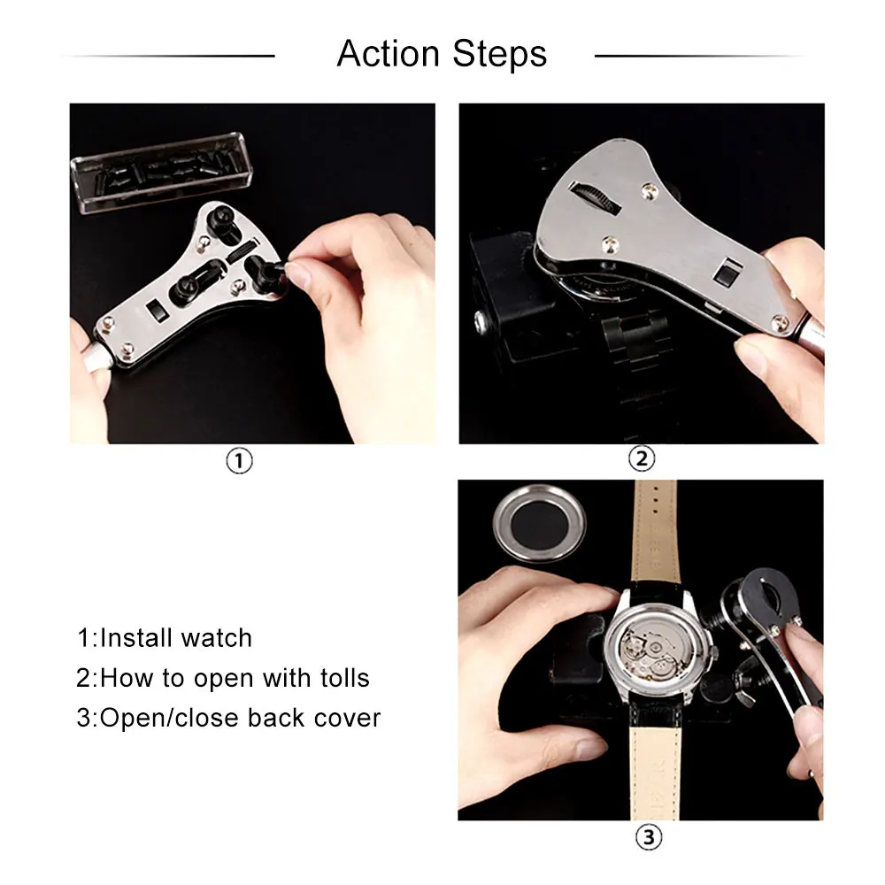 149 шт. Профессиональный инструмент для ремонта часов комплект прочный Часовщик