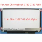 Тонкий ЖК-экран для ноутбука Acer ChromeBook C720 C720 PLED eDP 30 контактов, замена матричной панели