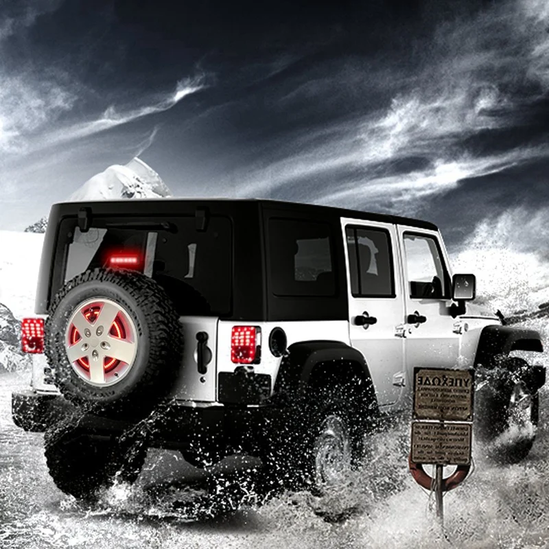 Запасной тормозной светильник для шин колес 3-й третий Jeep Wrangler 2007-2017 JK JKU YJ TJ
