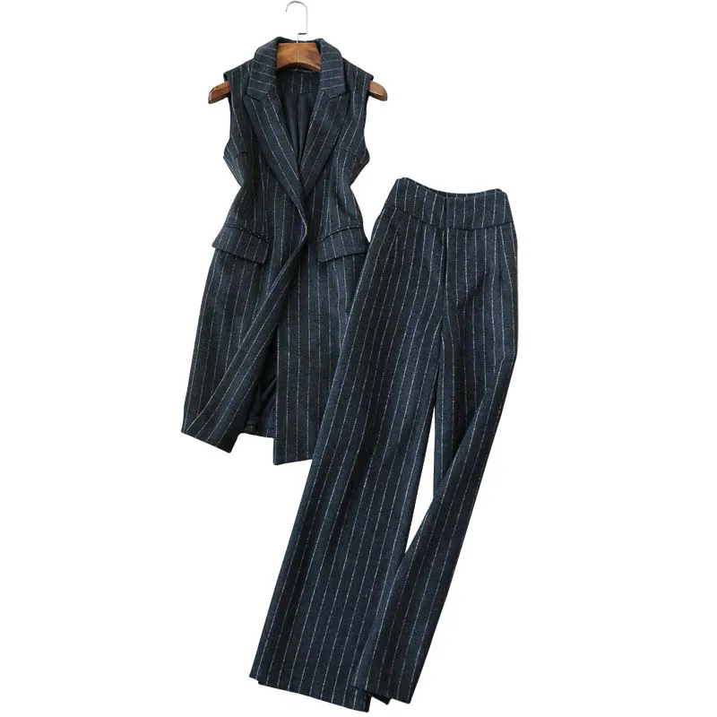 Женский костюм брюки из двух частей высокого качества новый осень и зима