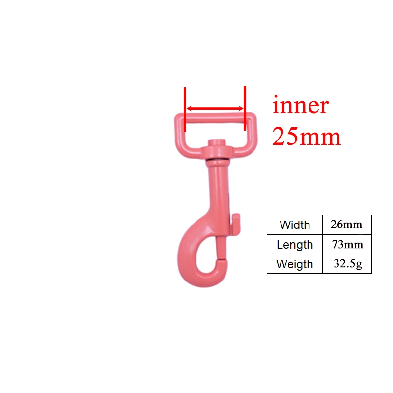 50pcs/lot Metal red orange colored baking paint dog clip hook durable and strong swivel zinc alloy Diy accessories CPK25R | Дом и сад