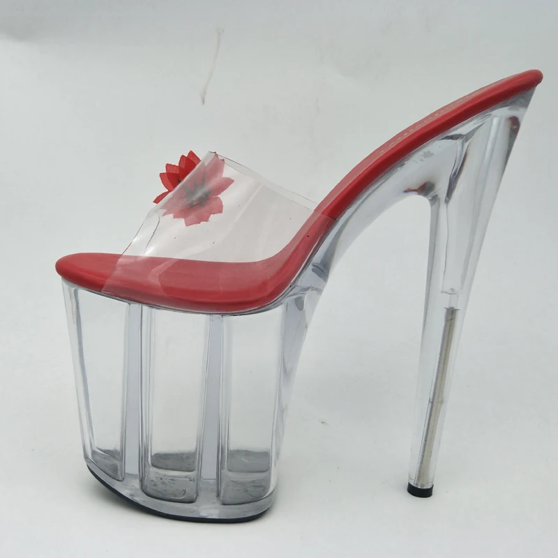 Приемлемая чувствительность к босоножкам с прозрачными ребрами на дне сафлора.