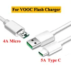 Кабель Micro USB Type-C для OPPO Reno K5 K3 Find X A11 R17 VOOC Flash, зарядный кабель для Iphone, Huawei, Samsung, Xiaomi, Vivo, Oneplus