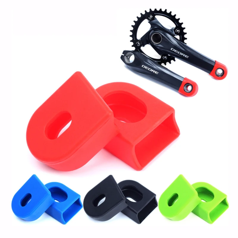 Silicone Bicycle Crank Arm Protector MTB Road Bike Rubber Crankset Protective Cap For SLX XT XTR Dustproof Accessory | Спорт и