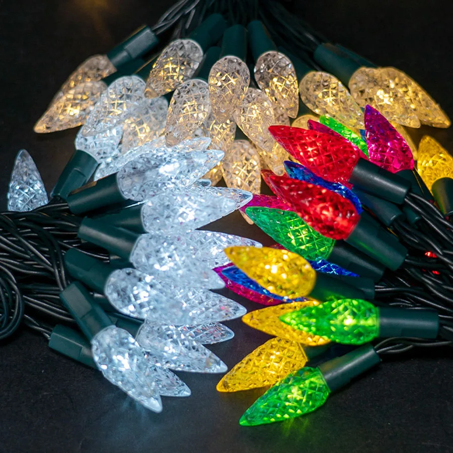 

Battery Operated Christmas String Light 50LED Multicolored Strawberry Fairy String Lights For Garden Xmas Garland Wedding Party