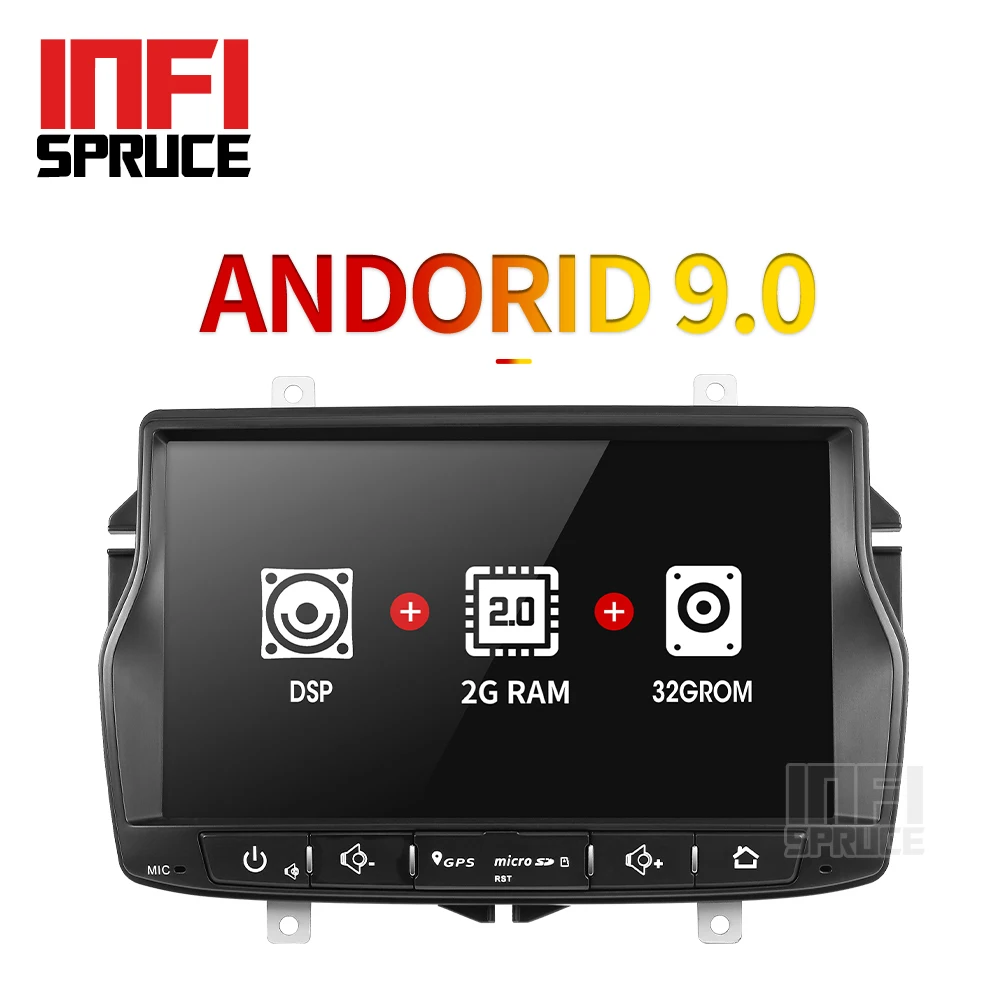 Android 9 0 автомобильный dvd для Lada Vesta с Wifi Bluetooth gps навигацией 2 + 32G радио Видео Стерео