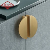 aobt american hidden cabinet handles black gold aluminum alloy kitchen cupboard pulls drawer knob door furniture hardware