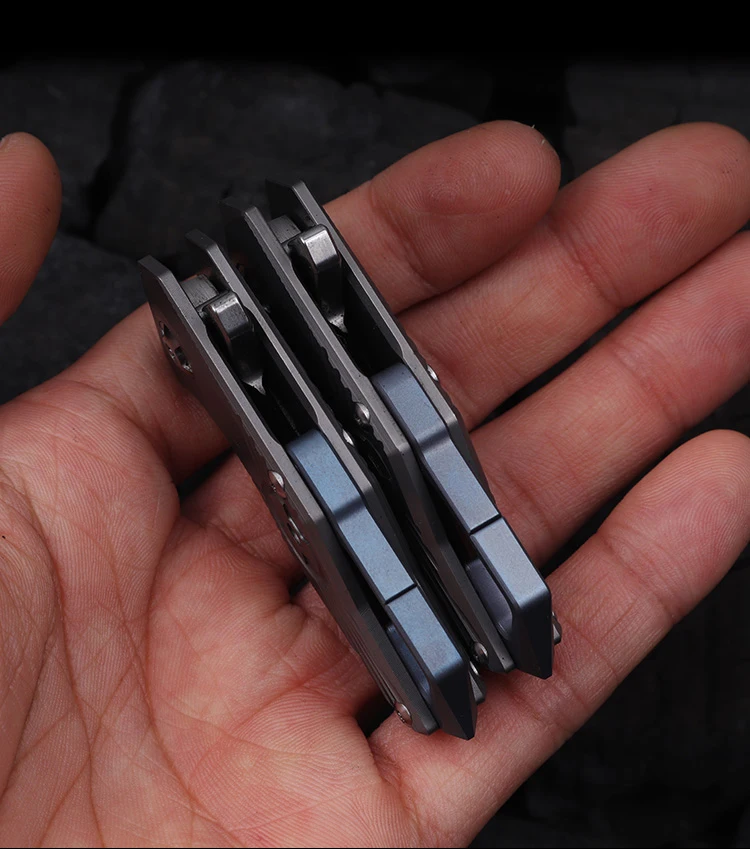 S35VN мини брелок из титанового сплава нож для переноски ключей самозащиты