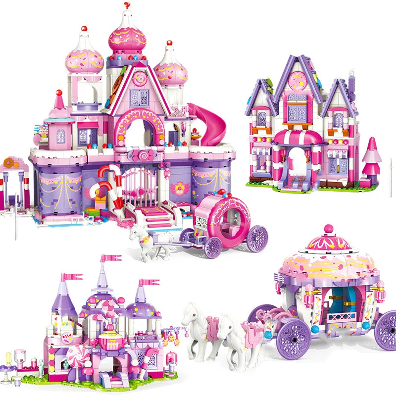 Друзья для девочек модель игрового домика строительные блоки замок