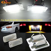for audi a5 s5 b8 cabriolet only 2010 2014 ultra bright smd led license plate lamp light lamp no obc error car accessories