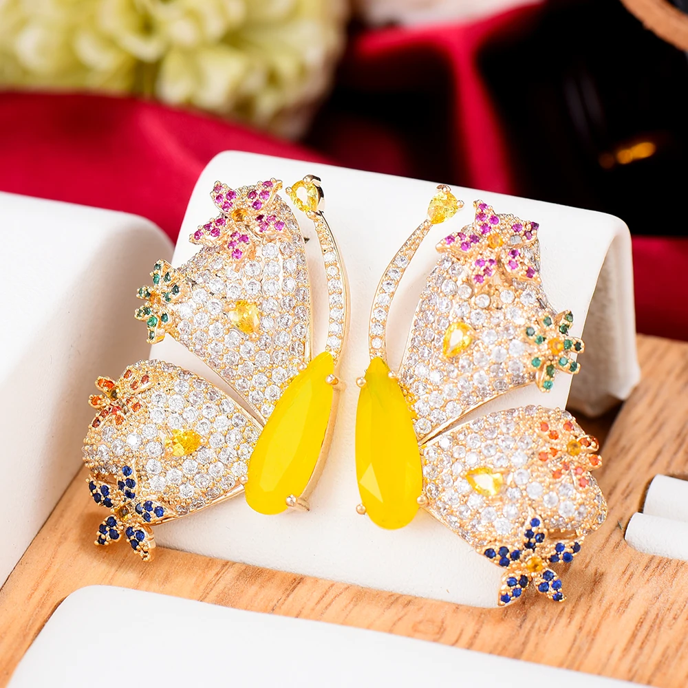 Женские серьги гвоздики GODKI свадебные с кубическим цирконом в богемном