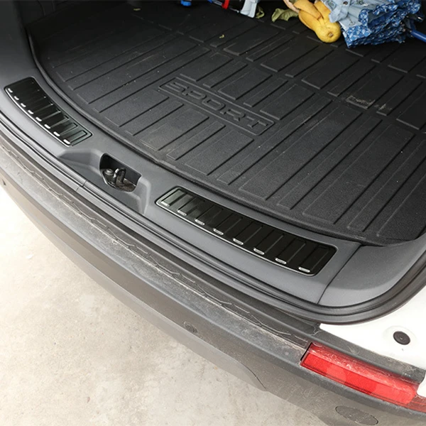 Автомобильная задняя дверь защитная накладка на багажник Накладка задний бампер