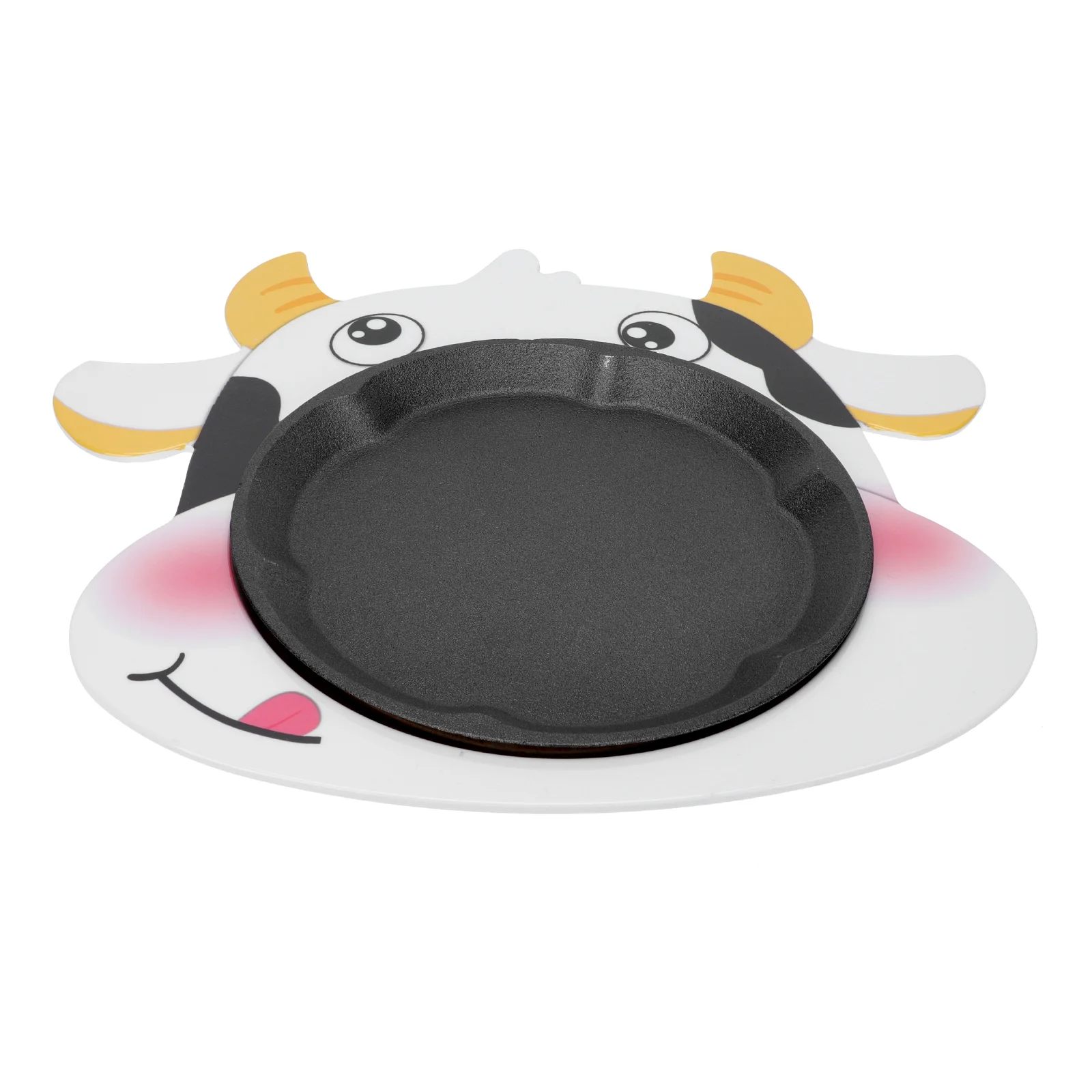 

1 Set Household Grilling Plate Lovely Cartoon Shape Steak Plate Barbecue Tray