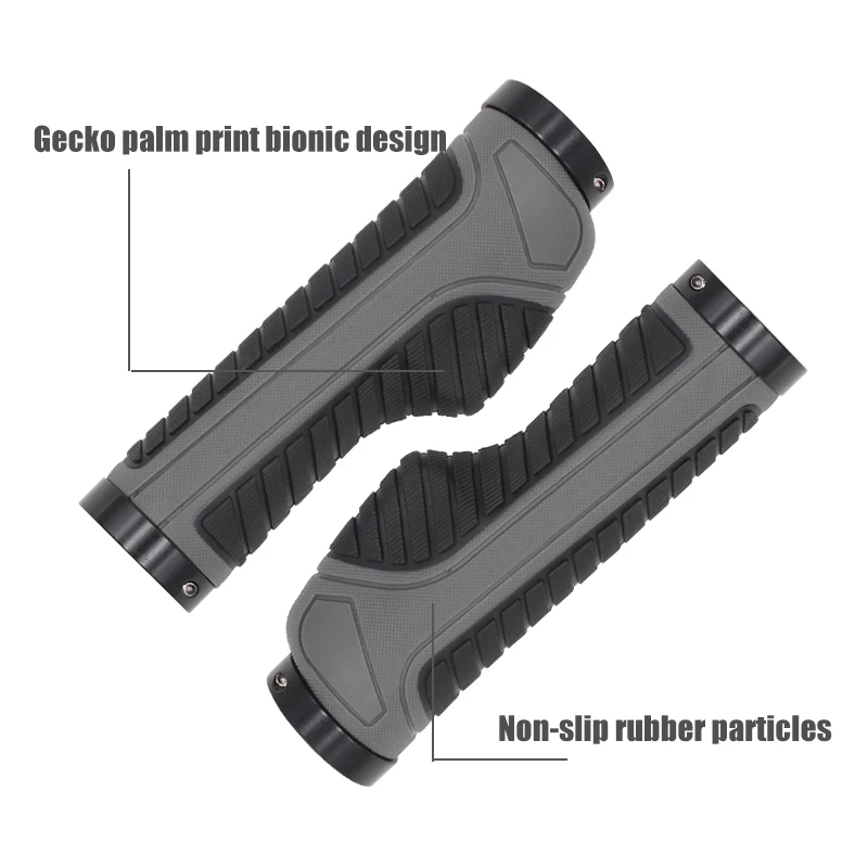 Bicycle Grips Ergonomic Bar End Firm Mount Both Ends Lock Grip Handlebar 2 Color Tone Holder MTB Cycling Hand Rest | Спорт и