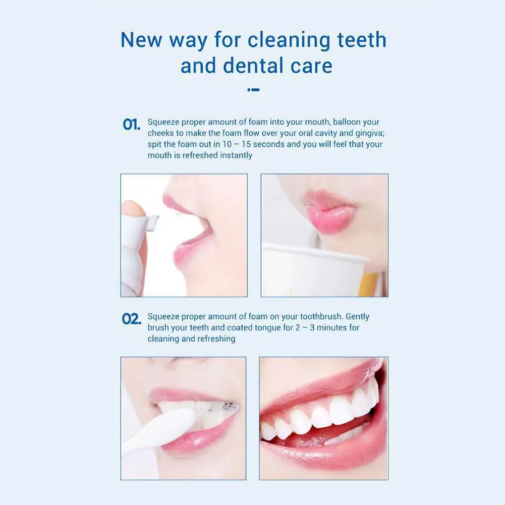 LANBENA Teeth Whitening Mousse Tooth Cleaning White Oral Hygiene Toothpaste Bleaching Remove Stains Dental Tool | Красота и здоровье