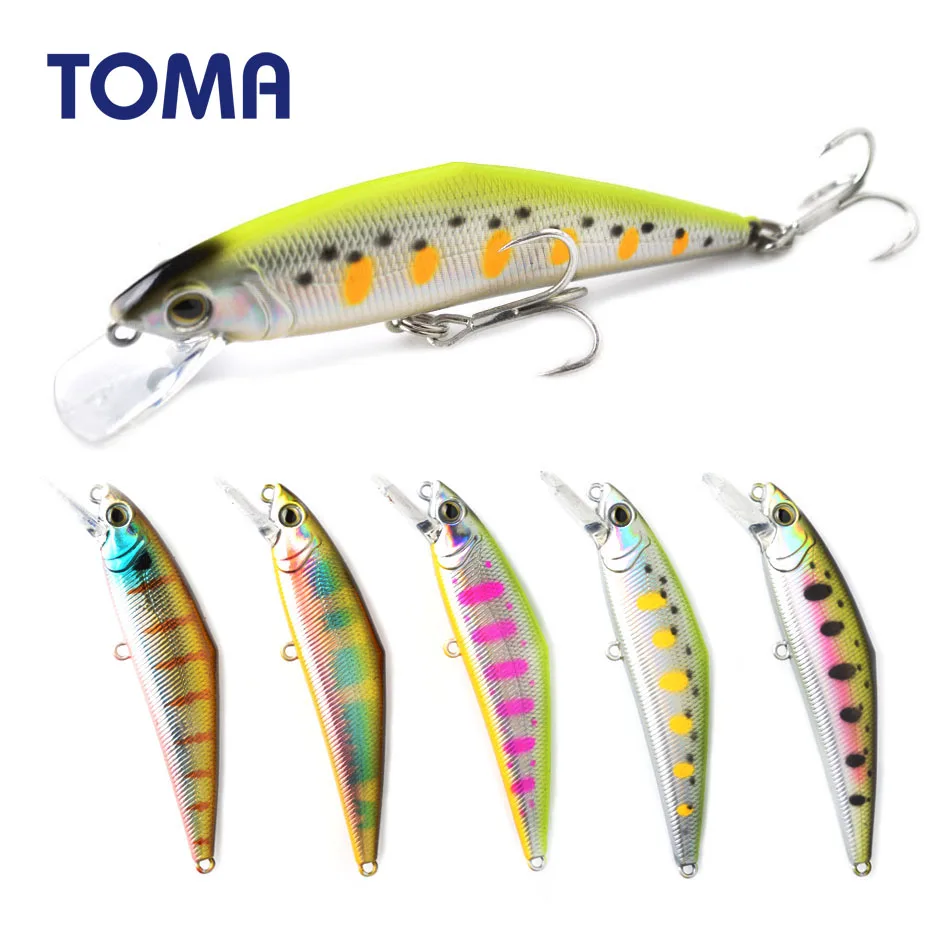 Приманка рыболовная TOMA Minnow 85 мм 15 г тонущий гольян приманка для воблер твердая 0 5-1