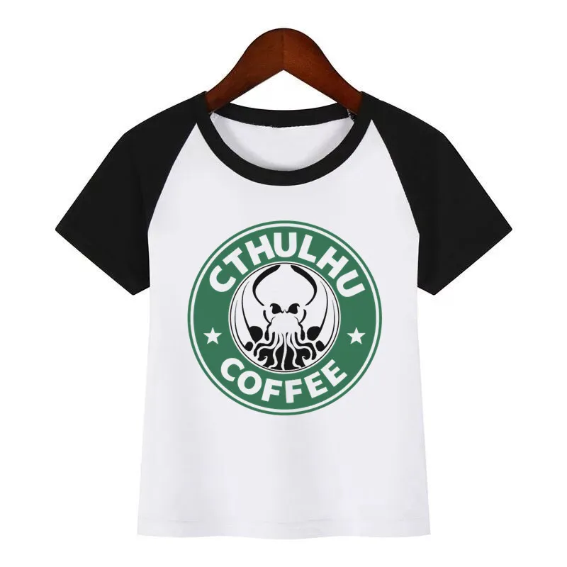 Cthulhu/детская футболка с принтом детская картонная одежда забавная летняя 2