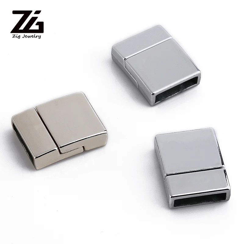 

ZG 13*20mm European Hot Design bracelet buckle leather bracelet clasp metal magnetic clasp rectangle jewelry clasps