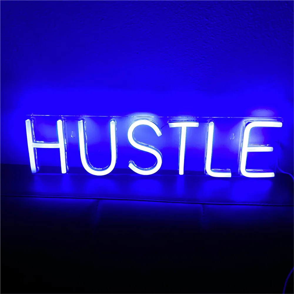 Светодиодный неоновый светильник HUSTLE настенные декоративные подвесные знаки