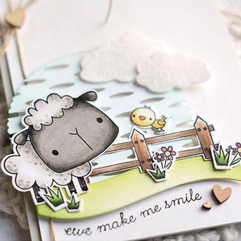 Набор штампов MovingPanda JC111 с изображением яблока металлические штампы и для