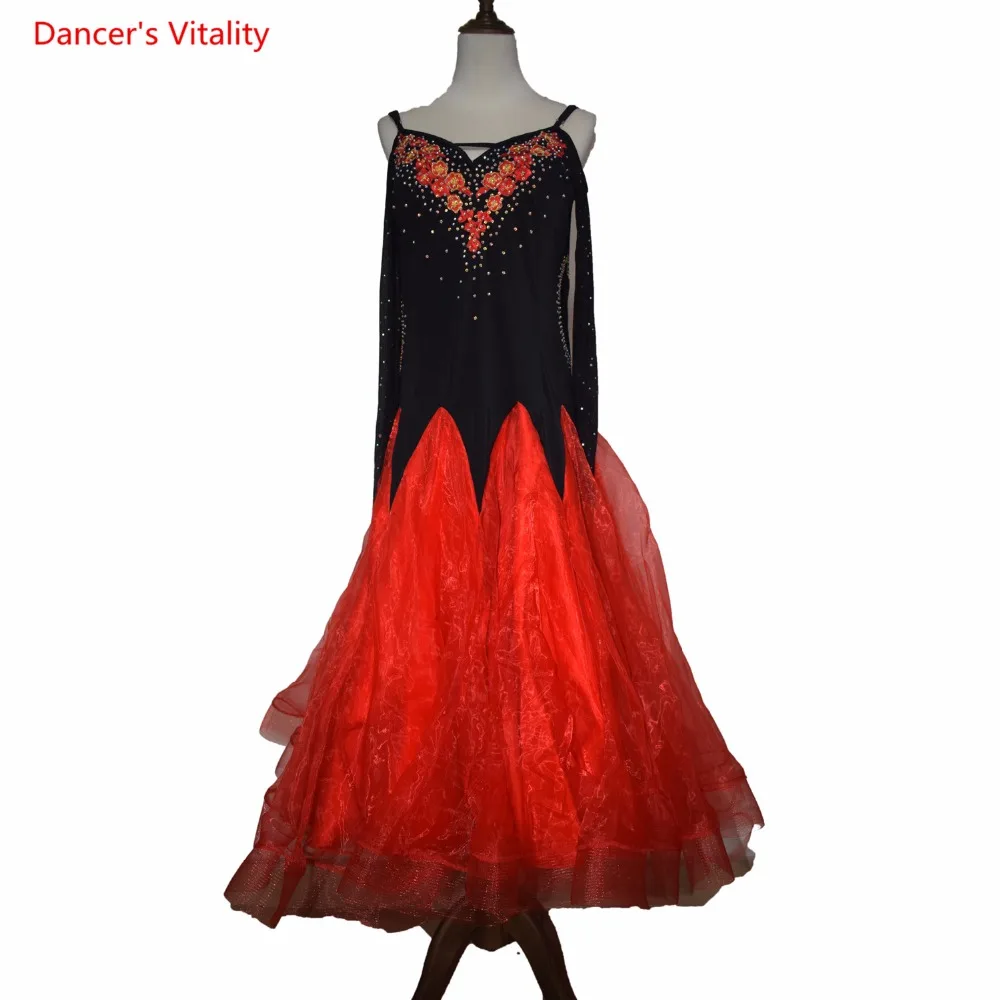 Платье для бальных танцев юбка с рукавами латиноамериканских девушек одежда