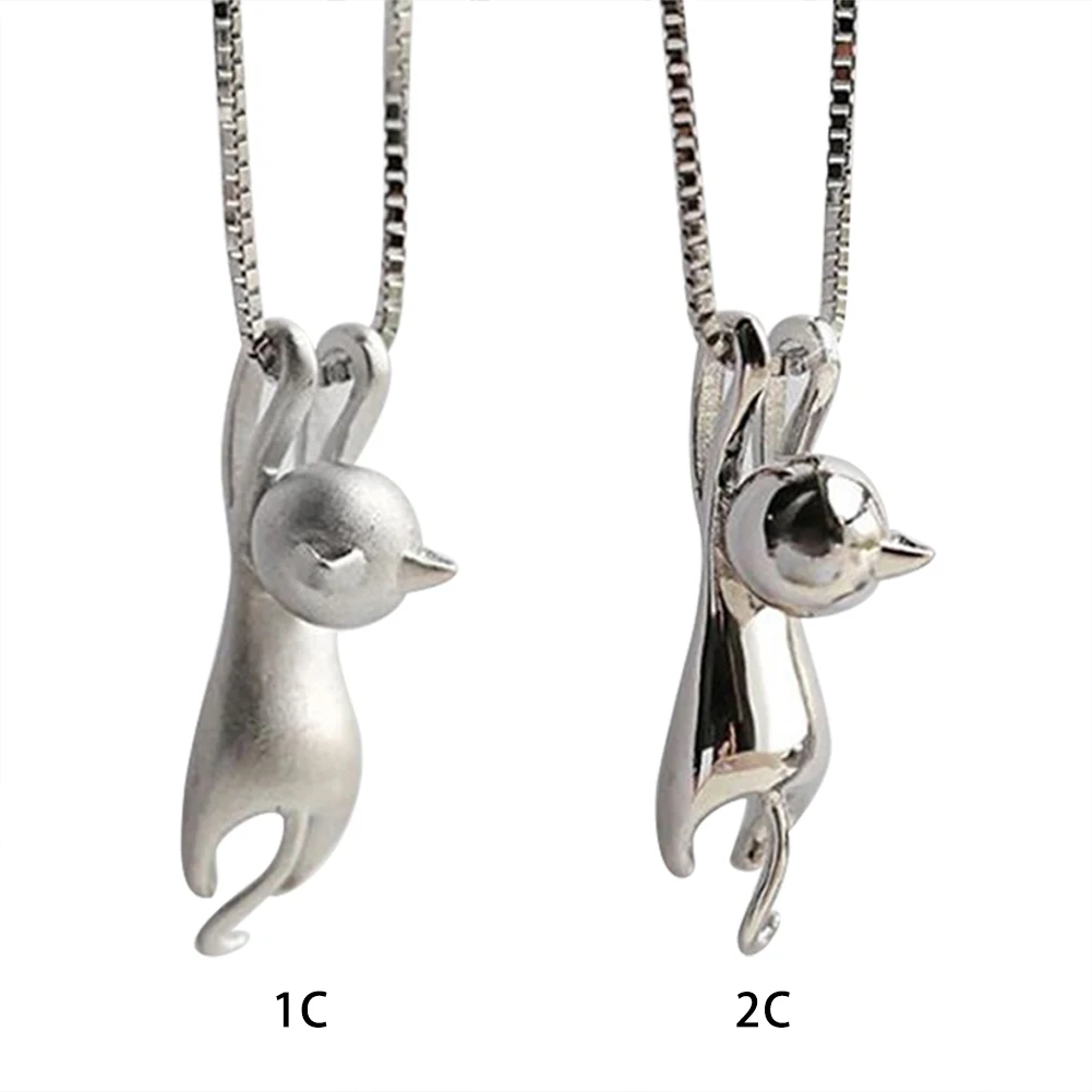 

Cat Wolf Head Medallion Pendant Necklace Hip-hop/Rock Chain World Map Round heart Hollow Necklace Combination selection product