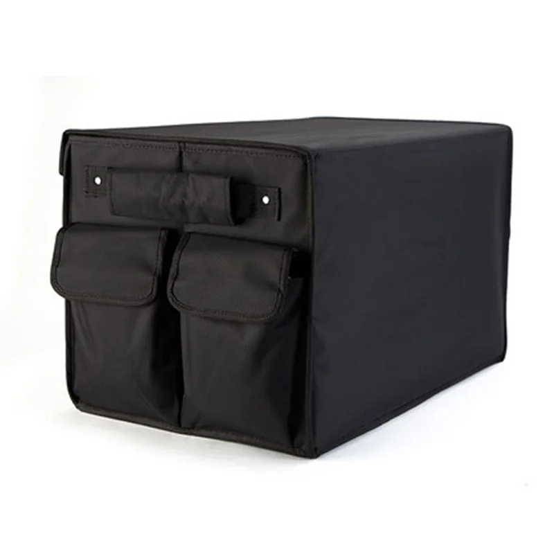 

Сверхмощный органайзер для багажника из ткани Оксфорд, складная коробка для хранения, черная Автомобильная складная сумка, органайзер-бага...