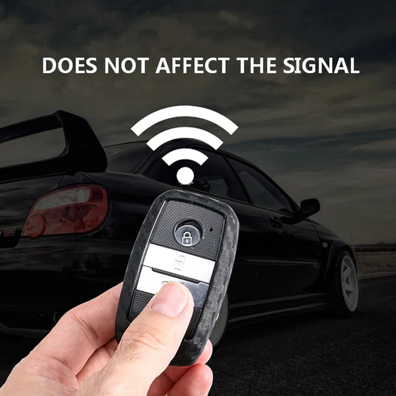 Забавный силиконовый чехол из углеродного волокна для автомобильного ключа Kia Ceed