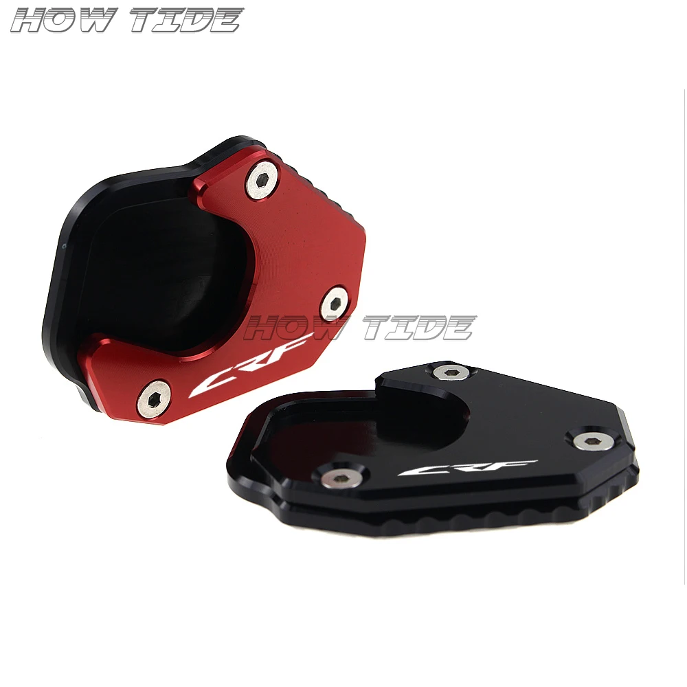 

Areyourshop for HONDA CRF250L CRF 250L 2013-2016 Kickstand Side Stand Extension Pad Plate CNC Aluminum Motorcycle Covers Pad