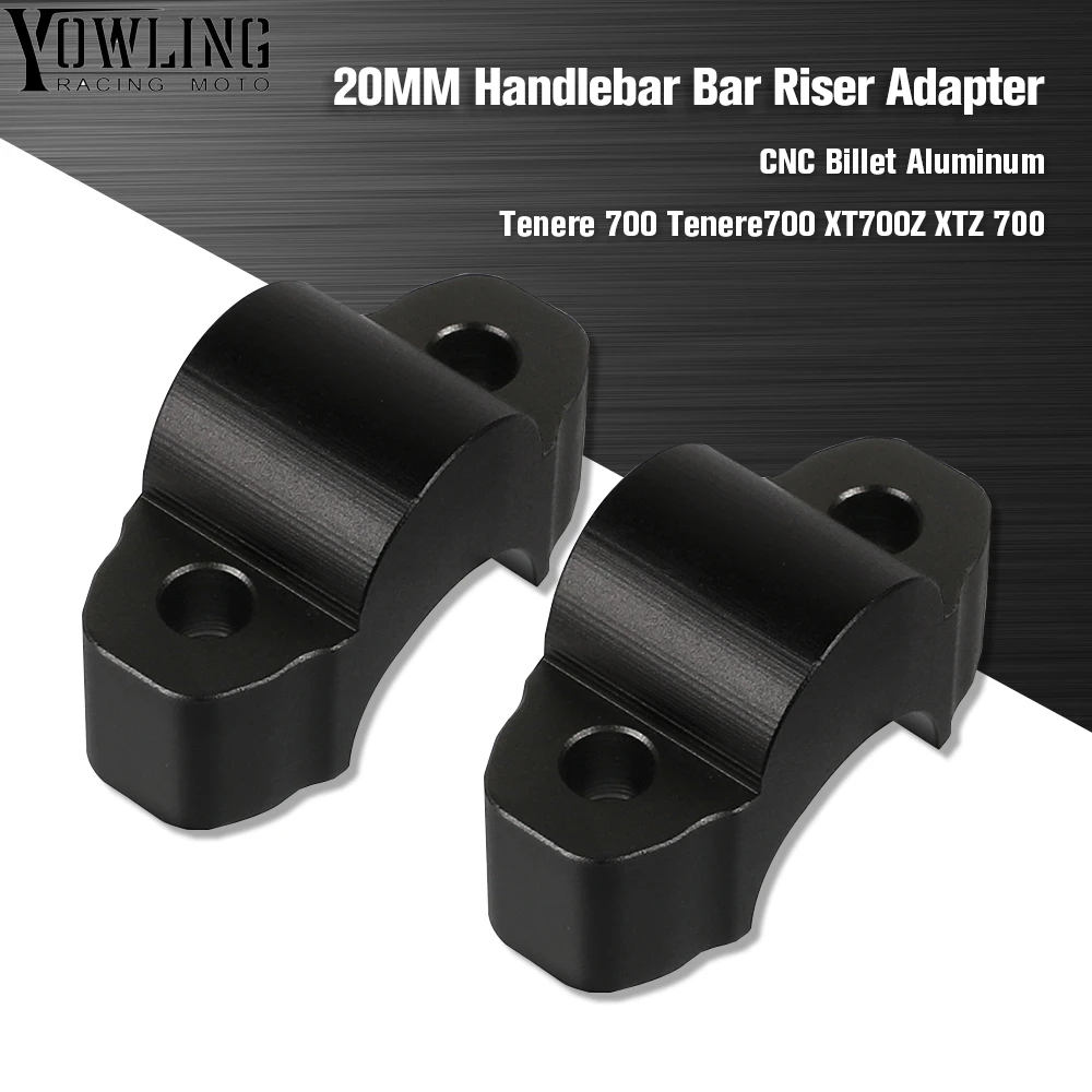 

Handlebar Riser Adapter Rise Bar Height Up +20mm For Yamaha Tenere 700 Tenere700 XTZ 690 T700 XTZ 700 2019 2020 2021 Motorbike