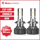 Светодиодная головсветильник лампа H7 H11 6000K H1 H4 Lamlada 9005 лм светильник автомобиля 9006 Hb3 Mini Turbo Led Hb4 Focus H8 H9 Fighter CSP лампа 12 В