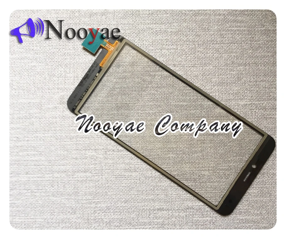 Черный/золотой передний сенсорный экран для DEXP BS650 дигитайзер стеклянная